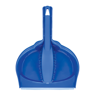 Clip-On Dust Pan & Brush Set, Dust Catching Rubber Lip For Easy Cleaning