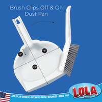 dust pan with brush, Lola Cleaning, Item# 511