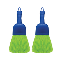 Whisk Broom Handheld, Durable Nylon Bristles, Indoor/Outdoor