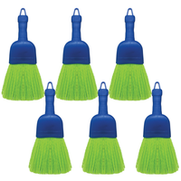 Whisk Broom Handheld, Durable Nylon Bristles, Indoor/Outdoor