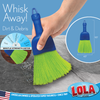 Whisk Broom Handheld, Durable Nylon Bristles, Indoor/Outdoor