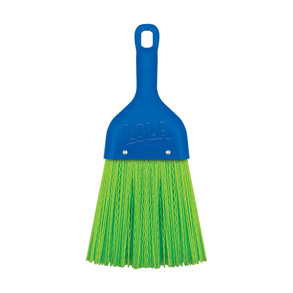 Whisk Broom Handheld, Durable Nylon Bristles, Indoor/Outdoor