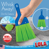 Whisk Broom Handheld, Durable Nylon Bristles, Indoor/Outdoor
