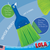 Whisk Broom Handheld, Durable Nylon Bristles, Indoor/Outdoor