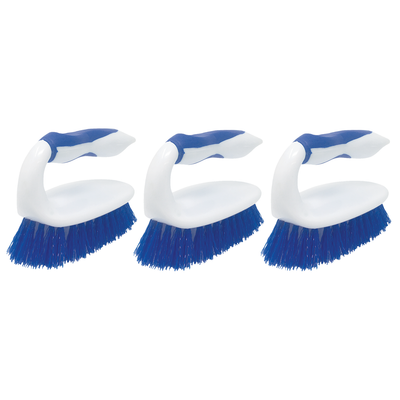 Iron Handled Scrubber - Countertop Scrub Brush - 3 Pack