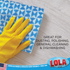Microfiber Terry & Nylon Netting Sponge Pad - Gently Scrubs & Wipes Clean LOLA