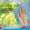 Microfiber Terry & Nylon Netting Sponge Pad - Gently Scrubs & Wipes Clean LOLA