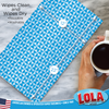 Microfiber Terry & Nylon Netting Sponge Pad - Gently Scrubs & Wipes Clean LOLA