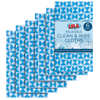 Microfiber Terry & Nylon Netting Sponge Pad - Gently Scrubs & Wipes Clean LOLA