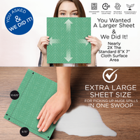 Wowables, Swedish Dish Cloths on a Roll, Reusable & Biodegradable Paper Towels, 30 Count Roll