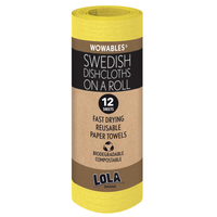 Wowables, Swedish Dish Cloths "On a Roll", Reusable & Biodegradable Paper Towels