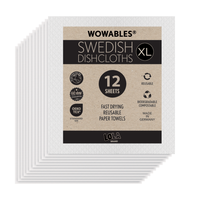 Wowables, Swedish Dish Cloths "On a Roll", Reusable & Biodegradable Paper Towels