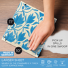 Swedish Dishcloths for Kitchen, Patterns Series, 30 Sheet Roll w/ Hook - Lola Products