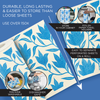 Swedish Dishcloths for Kitchen, Patterns Series, 30 Sheet Roll w/ Hook - Lola Products