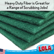 scouring scrubber pad, for pots and pans, dishes, lola, #526