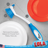 Lola Products Pro Dish Brush with Food Scraper, item# 530
