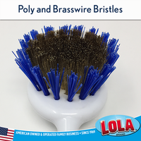 Pot n' Pan Brush, LOLA PRODUCTS, #532, Poly and Brasswire Bristle Brush