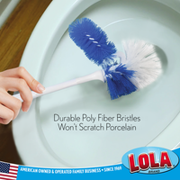 #534, Bowl Bursh with Durable Poly Fiber Bristles Wont Scratch Porcelain, BY LOLA