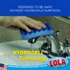 ScrubCLEAN Technology: Cleans better and longer than ordinary scrub sponges HYDROCELL Sponge Technology: Absorbs more and lasts up to 4x longer, Item# 5512, LOLA