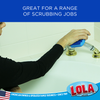 Scrub Sponge, safe on most household surfaces, Item# 5512, LOLA BRAND