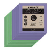 Wowables, Swedish Dish Cloths "On a Roll", Reusable & Biodegradable Paper Towels