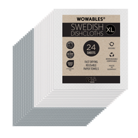 Wowables, Swedish Dish Cloths "On a Roll", Reusable & Biodegradable Paper Towels