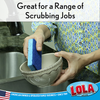 Cellulose Scrub Sponge, All Purpose, 2 pack, #5812, Lola