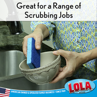 Cellulose Scrub Sponge, All Purpose, 2 pack, #5812, Lola