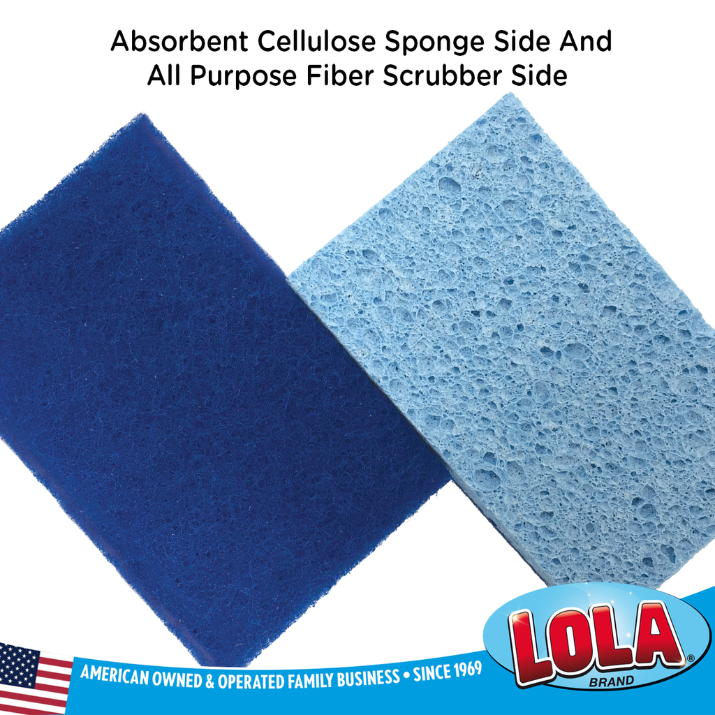 Janico 3020 Cellulose Sponge with Scrubber
