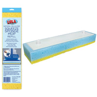 Natural Cellulose Squeeze Sponge Mop Refill, 9" Head