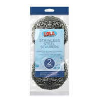 Stainless Steel Scourers - 2 pack