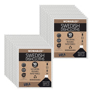 Swedish Dishcloths Biodegradable Reusable Paper Towels 20 Pk - Natural - Made in Germany