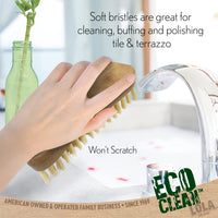 Eco Clean Bamboo Scrub Brush - 6 Pack