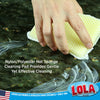 Nylon Net & Sponge Cleaning Pad - Yellow, 2 pack