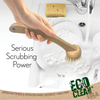 Eco Clean Bamboo Dish Brush - Multi Purpose Fibers are Recycled Bottles by LOLA