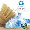 Eco Clean Bamboo Dish Brush - Multi Purpose Fibers are Recycled Bottles by LOLA