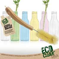 Eco-Clean Bamboo Bottle Brush - Pack of 6