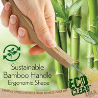 Eco-Clean Bamboo Bottle Brush - Pack of 6