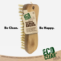 Eco Clean Bamboo Scrub Brush - 6 Pack