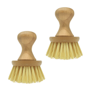 LOLA Eco-Clean Vegetable Cleaning Brush W/ Bamboo Knob, Eco-Friendly - 2 Count