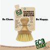 LOLA Eco-Clean Vegetable Cleaning Brush W/ Bamboo Knob, Eco-Friendly - 2 Count