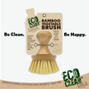 Eco Clean™ Vegetable Brush with Comfort Bamboo Knob - 6 Pack