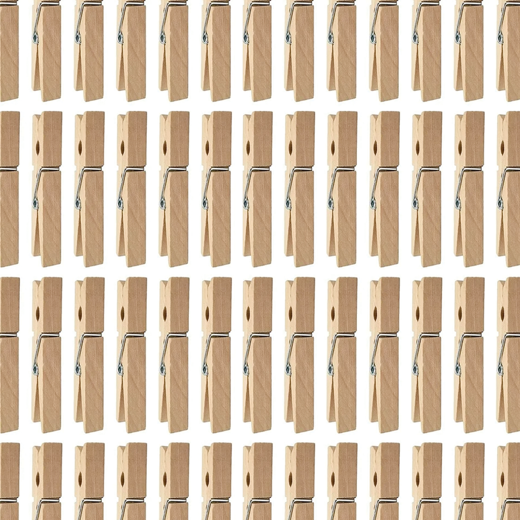 Wood Spring Clothespins - 300 count