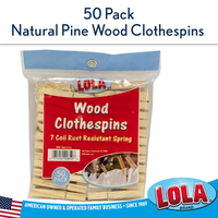 Wood Spring Clothespins - 300 count