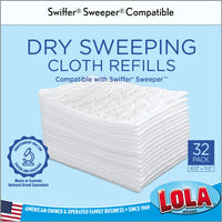 Swiffer Sweeper Compatible Dry Sweeping Cloth Refills, embossed cloths, 192 Count, #9001