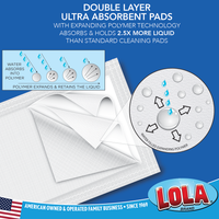 LOLA wet jet compatible cleaning pads, Item# 9001