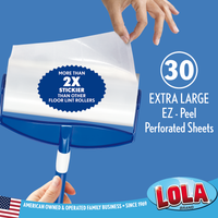 Giant Floor Lint Roller. Lola Rola Sticky Mop™, a must have for pet owners #903-1