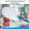 Lola Products hand-held duster, with 360 Degrees of Dust Catching Fibers