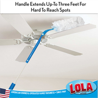 360 Degrees of Dust Catching Fibers, for cleaning ceiling fans,#914