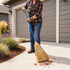 Corn Broom - 3 Sew, Large Head Sweeps a Wide Area Easily
